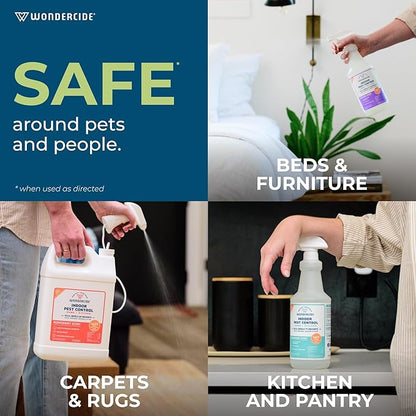 Wondercide - Indoor Pest Control Spray for Home and Kitchen - Ant, Roach, Spider, Fly, Flea, Bug Killer and Insect Repellent - with Natural Essential Oils - Pet and Family Safe — Rosemary 32 oz