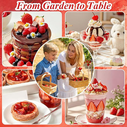 5000+ Strawberry Seeds for Planting –Heirloom Non-GMO Giant Red Strawberry Seeds, Everbearing Fruit Plants & Seeds for Garden Beds, Pots, Raised Beds, Balcony & Hydroponic Systems, 0.18 oz (5 g)