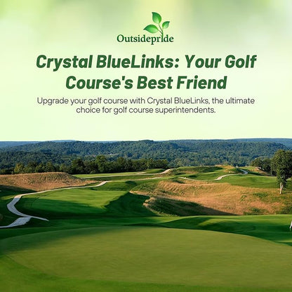 Outsidepride Crystal Bluelinks Creeping Bent Grass Seed - 25 lbs. Dense Turf Grass for Golf Greens & Putting Surfaces, Fine-Textured, Tolerant to Close Mowing for Smooth, Consistent Lawn Coverage