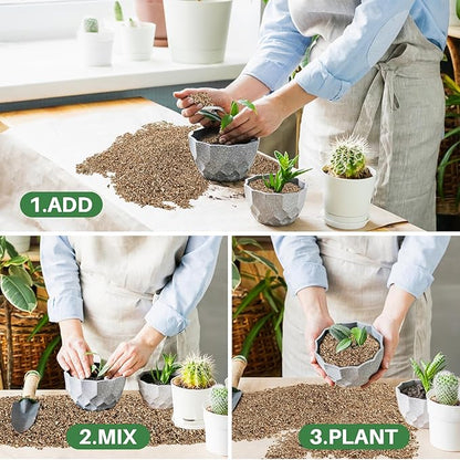 Sukh 14.6OZ Vermiculite - Organic Vermiculite for Gardening Plants Fine Horticultural Soil Amendments Bulk Additive Perfect Potted and Garden Professional Grade 3-6mm