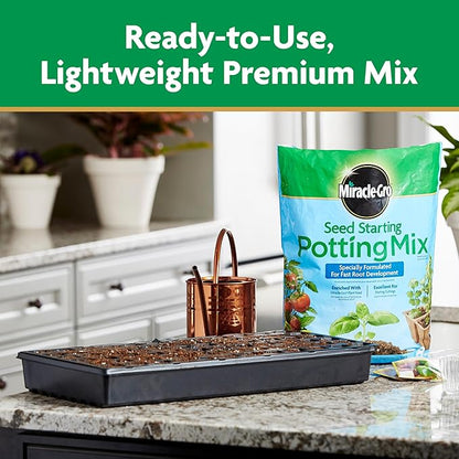 Miracle-Gro Seed Starting Potting Mix, 2-pack 8 qt., For Use in Containers