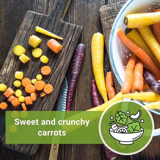 Sow Right Seeds - Rainbow Mix Carrot Seed for Planting - Non-GMO Heirloom Packet with Instructions to Plant a Home Vegetable Garden - Orange, Red, Purple, White Variety Mix for Colorful Harvest (4)
