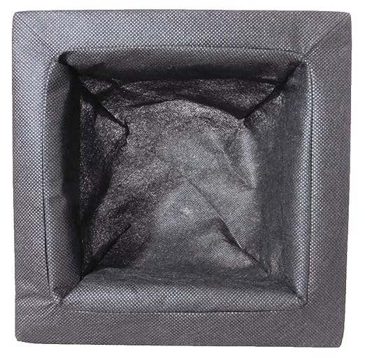 Pondh2o Floating Aquatic Water Garden Pond Planter Woven Fabric Basket, 10 Inch Square, Floatable Aquatic Plant or Flower Islands for Ponds and Water Features