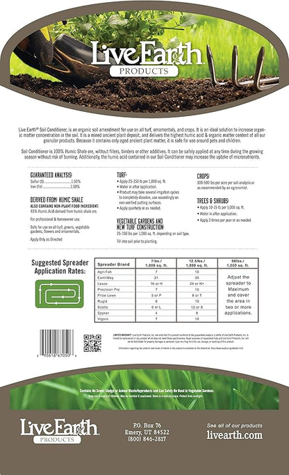 Live Earth Products' Humate Soil Conditioner - 50 lb Bag