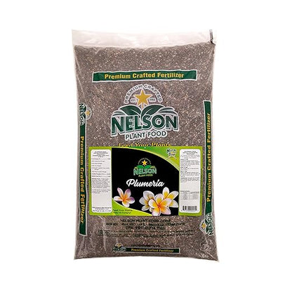 Nelson Plumeria Plant and All Flowering Tropicals Food Ferns Orchids Lilys In Ground Container Patio Grown Granular Fertilizer NutriStar 5-30-5 (25 LB)