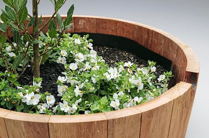 Barrel Liner Kit – Heavy-Duty 100 Micron Plastic Liner with Drain Tubes & Mesh – Prevents Rot, Conserves Water, Fits Wine, Whiskey, Acacia & Cedar Planters – Made in New Zealand