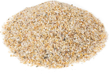 Skyflame 10Lb Silica Sand for Fire Pit/Fireplace, 14-20 Mesh, Heat Proof Base Layer Decoration Under Gas Logs, Vermiculite, Lava Rock or Fire Glass for Indoor/Outdoor Decor, Gardening, Vase Filler
