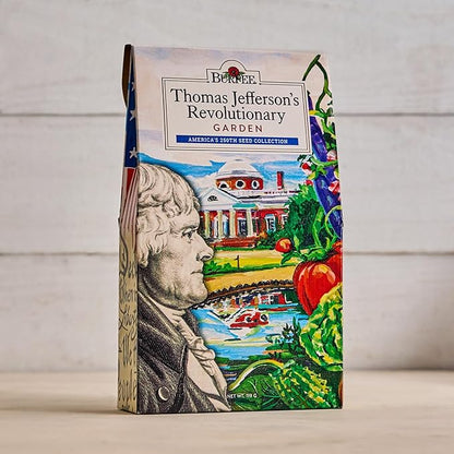 Burpee 'Thomas Jefferson’s Revolutionary Garden' Seed Collection – 8 Heritage Vegetable & Flower Varieties with Plant Labels & Monticello Keepsake Card