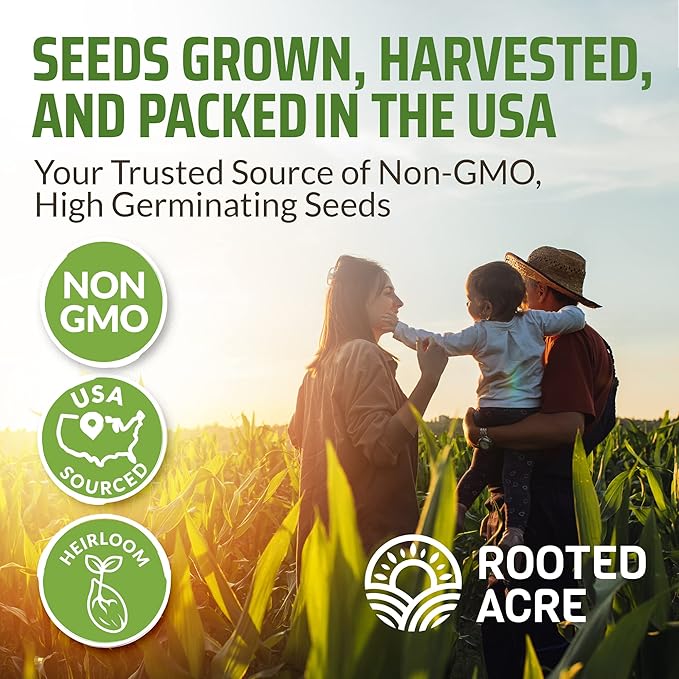 Rooted Acre 8 Varieties Hot Peppers – 240 Heirloom Seeds, High Germination – Includes Ghost, Jalapeño, Serrano, California Wonder & More – Spicy Pepper Garden Mix