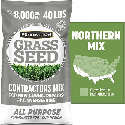 Pennington Contractors Grass Seed Mix Northern Mix 40 lb