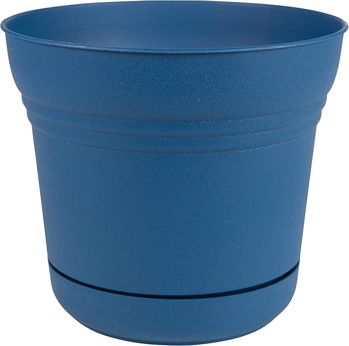 Bloem Saturn Planter w/Saucer 5" Classic Blue (SP0533)