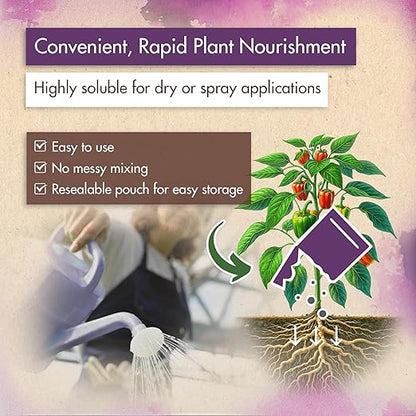5 lb. Urea Fertilizer 46-0-0, High Nitrogen Fertilizer for Plants, Ideal Plant Food Nitrogen for Grass, Vegetable, Fruits, and Flowers - Promotes Greener Plant Color and Vibrant, Lush Growth