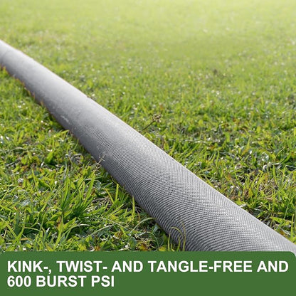 2025 Upgraded 50FT Non-Expanding Garden Hose, Ultra-Light & Flexible Water Hose - Burst-Resistant, Kink-Free, High-Pressure, All-Weather Use for Lawns, Gardens, and Outdoor Cleaning