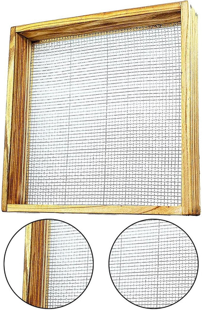 Dirt Sifter Screen - Handheld Garden Sifter | Compost Soil Screen Sifter, Solid Wooden Gravel Sifter, Soil Sieve Dirt Strainer for Compost Dirt Potting Soil Sifting Gravels Peat Moss Bonsai Tool