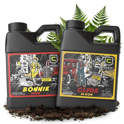Cronk Nutrients Bonnie & Clyde Autoflower Nutrients Bloom and Grow – Yield Increasing Autoflower Plants Nutrient Kit – Easy to Use Plant Food – Optimal Formula for Optimal Results, 4L