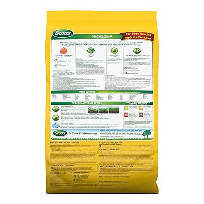Scotts Turf Builder Weed and Feed3 - Weed Killer Plus Lawn Fertilizer, Controls Dandelion and Clover, Grass Fertilizer For Up To 15,000 sq. ft., 42.87 lbs.