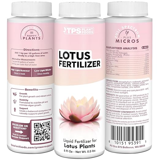 Lotus Fertilizer, Complete Lotus Plant Food, 32 oz (1 Quart)
