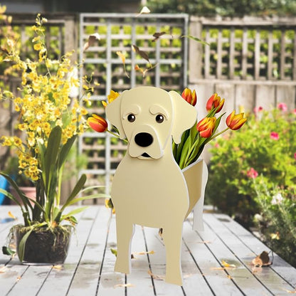 Labrador Dog Planter, Cute Animal Shape Flower Planters, Plant Pots for Indoor/Outdoor Garden Decor, Unique Gifts/Souvenirs for Pet Lovers