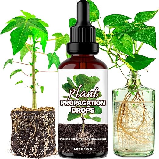 Propagation Plant Drops, Prop Solution for Healthier Roots & Care of Struggling Houseplants, 4oz