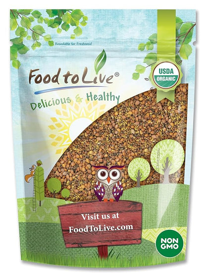 Food to Live Organic Spicy Mix of Sprouting Seeds, 1.5 Pounds — Non-GMO Broccoli, Radish, Alfalfa, Raw, Rich Germination Rate, Non-Irradiated, Pure, Kosher, Vegan Superfood, Bulk, Rich Sulforaphane