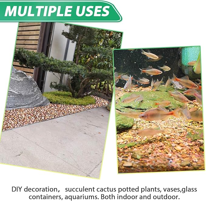 Succulent Rocks for Plants Tiny Pebbles for Planters 4.8LB Pea Gravel Bulk Course Sand Soil Small Decorative Stones for Indoor Bonsai Pots Cactus Top Dressing Aquarium Garden Landscape, Red