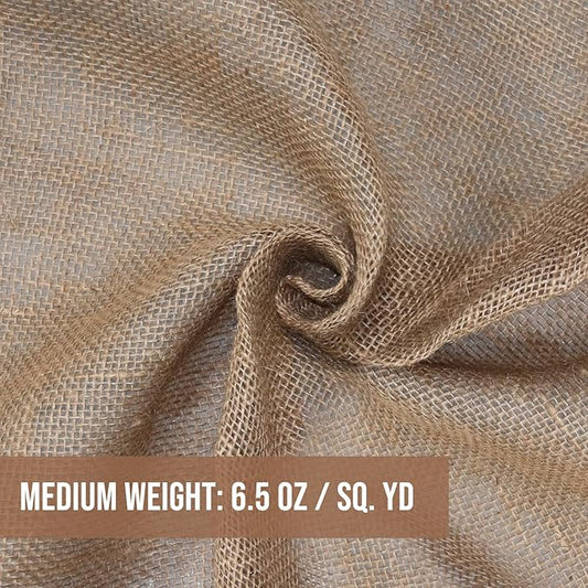 Garden Burlap Roll, 40" x 24 Feet Natural Jute Burlap Fabric Roll for Gardening Raised Bed Liners,Seed Cover,Edging,Weed Barrier,Aisle Runner Plant Cover Tree Protections (40" x 24 Feet)