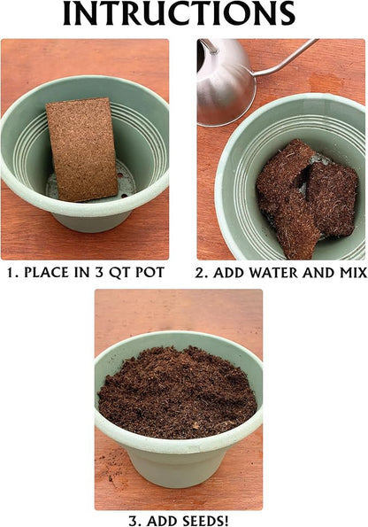 Ferry Morse Seed Starter Mix - Organic, Compressed, Seedling Soil Mix - 24 Pack/48 Qt - Coco Coir