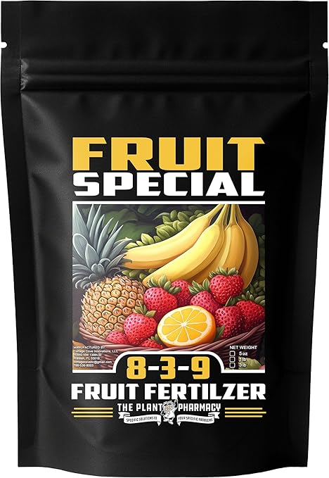 Fertilizer Commercial Grade | Fruit Special 8-3-9 | 1 Pound | Custom Professional Mix Blend | Macronutrients & Micronutrients | Tropical Fruit Plants & Trees | Flowering Post-Harvest Recovery Formula