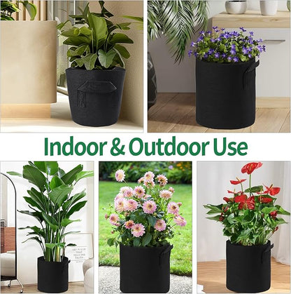 10 Pack Lily Plant Pots for Pond, Aquatic Pond Planter for Pond Reusable Pond Plant Basket Grow Bags for Pond, Aquatic Plants, Potato, Carrot, Onion, Flower (2 Gallon)