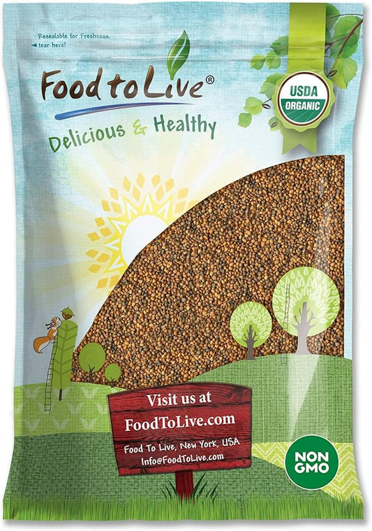 Food to Live Organic Arugula Sprouting Seeds,16 Pounds – Non-GMO, Kosher, Great for Sprouting and Planting, High Germination Rate, Vegan Superfood, Bulk, Microgreens and Plants for Salads, San