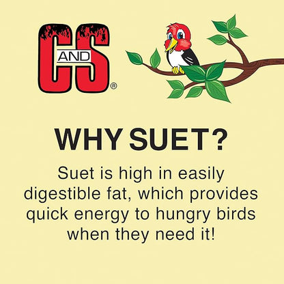 C&S Wild Bird Woodpecker Suet Nuggets Mega Box,8 Pounds,(Pack of 2)