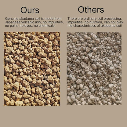 Akadama Bonsai Soil 2lbs Horticultural Potting Soil Amendment Cacti Succulent Plant Soil, Prevent Over Water, Provides Optimal Water Retention, Fast Drainage, YFAK000