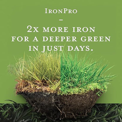 Earth Science IronPro Fast Acting Lawn Garden Iron Supplement–5 lb–Deep Green Results for Grass, Flowers, Vegetables, & Shrubs, Non-Staining & Non-Burning, Easy Apply Formula, Covers 1600 Sq. Ft