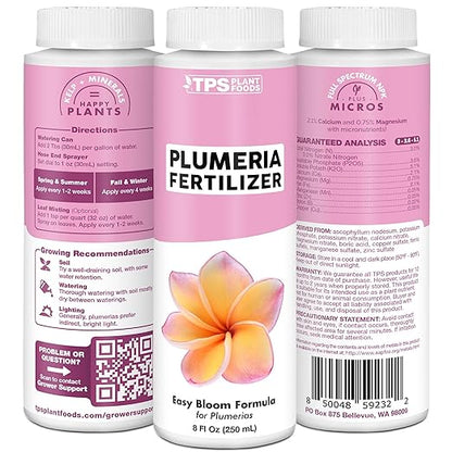 Plumeria Fertilizer for All Frangipani and Tropical Plants, Liquid Plant Food, 1 Gallon (128 oz)