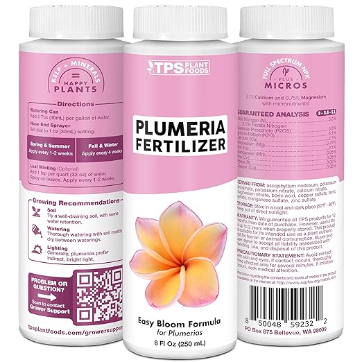 Plumeria Fertilizer for All Frangipani and Tropical Plants, Liquid Plant Food, 32 oz (1 Quart)