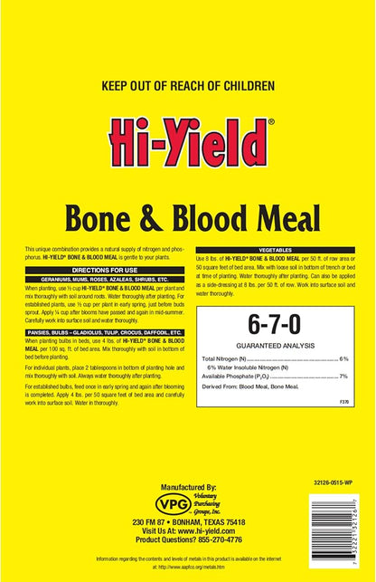 Hi-Yield (32126) Bone & Blood Meal 6-7-0 (3 lbs.)