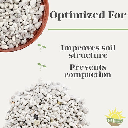 Soil Sunrise Horticultural Bonsai Pumice Soil Additive (4 Quarts) 7LB Ideal Substrate for Bonsai Trees, Cactus and Succulents
