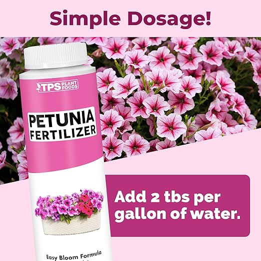 Petunia Fertilizer, Complete Liquid Petunia Plant Food, 8 oz (250mL)
