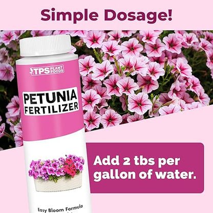 Petunia Fertilizer, Complete Liquid Petunia Plant Food, 8 oz (250mL)