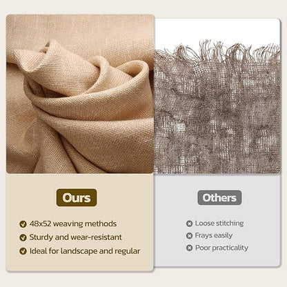40 Inch x 40 Feet Garden Burlap Fabric - Heavy Duty Burlap Roll, High Denisty Jute Fabric Natural Burlap for Plant Protection, Weed Barrier, Wedding Decor and DIY Crafts