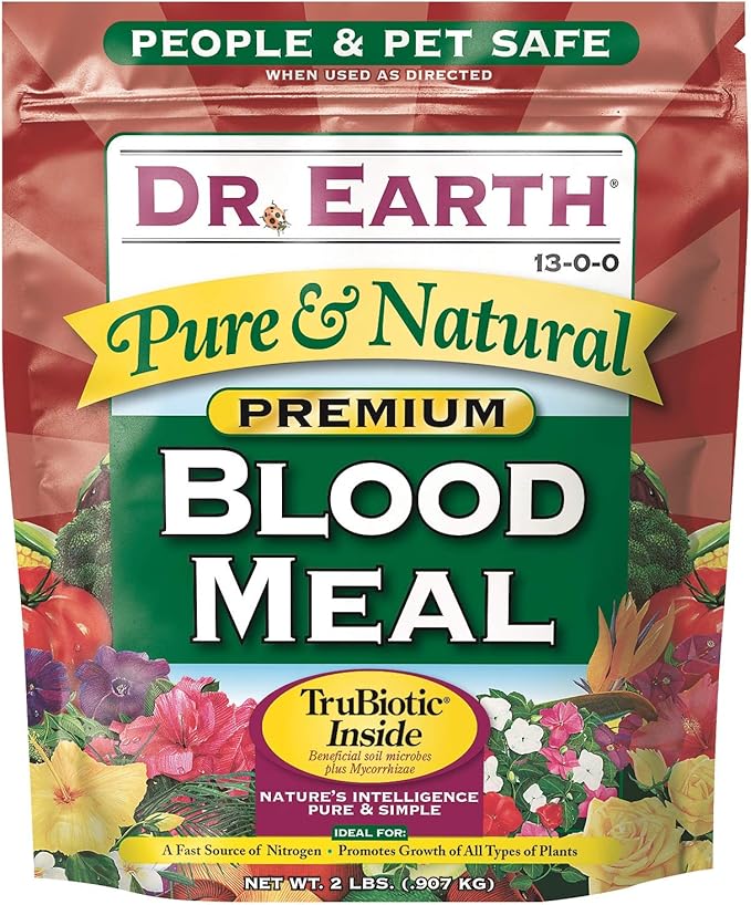 Dr. Earth 716 Blood Meal 13-0-0 Boxed, 2-Pound