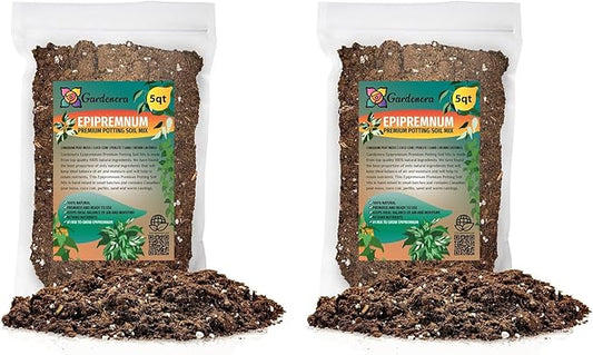 GARDENERA Epipremnum Plant Potting Soil - Experience Gorgeous Foliage and Vibrant Growth with Professional Grade Mix - 10 Quart