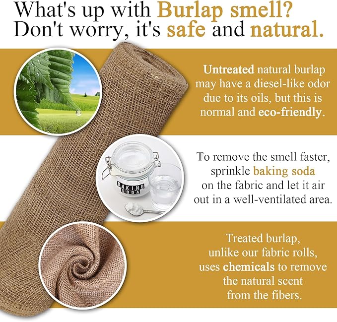 40" x30 Feet Garden Burlap Multipurpose Burlap Tree Wrap, Burlap Fabric Premium Weed Barrier,Erosion Control, Natural Burlap Rolls, Jute Fabric, Landscape Burlap for Outdoor Plant Gardening