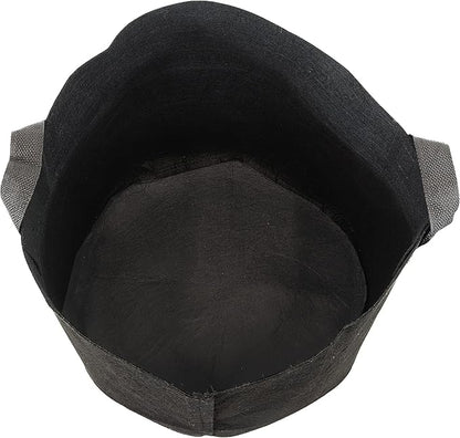 Sunnydaze 10-Pack of 7-Gallon Garden Grow Bags for Vegetables - Black 300 GSM Non-Woven Polypropylene Felt Fabric Flower Pots and Planters with Handles - Gardening Containers