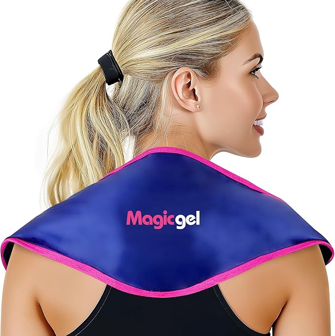 Magic Gel Neck Ice Pack - Shoulder Ice Pack - Cooling Neck Wrap - Cooler Ring - Flexible and Reusable Cold Pad - Lightweight & Comfortable - One Size Fits Most