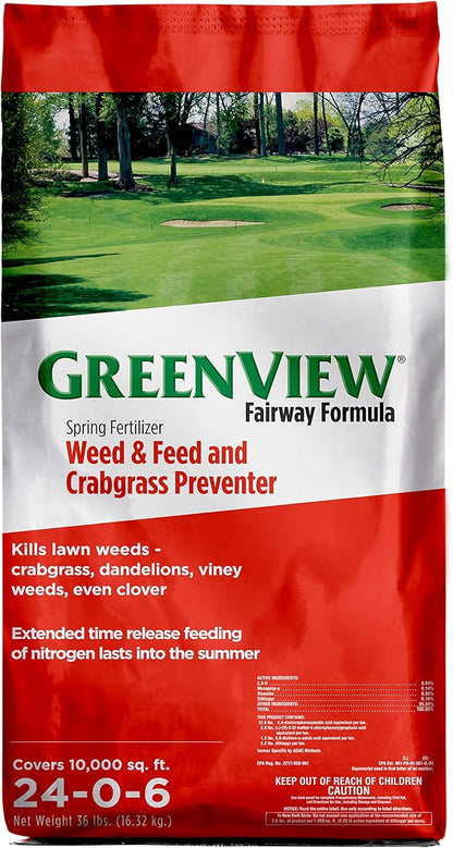 GreenView Fairway Formula Spring Fertilizer Weed & Feed and Crabgrass Preventer