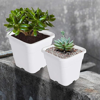 10 Gallon Square Nursery Pots Plant Pots Grow Pots Nursery Container for Planting Soil Plants 5Pcs