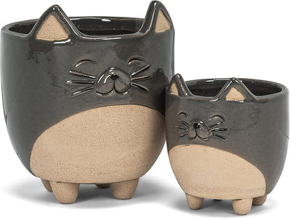 Abbott Collection 27-CRITTER-829-SM Small Cat on Legs Planter, 3" H