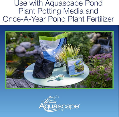 Aquascape Aquatic Plant Pots for Pond and Water Garden, 8-inch x 6-inch, Black, 2-Pack | 98502