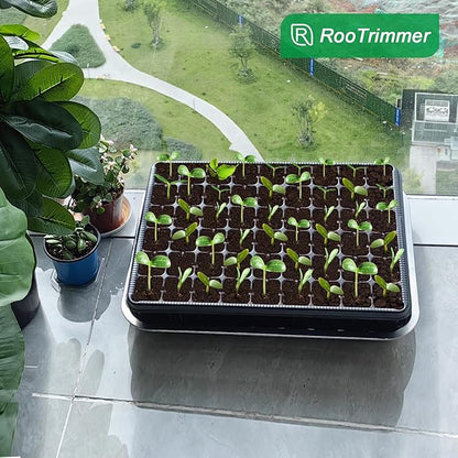 54 Cell Seed Starter Trays, 2.8" Deep Plug Tray Seedling for TD377 Nursery Tray, Super Thick Reusable Trays for Easy Transplantation (11.14inch ×14.6 inch, 5-Pack)